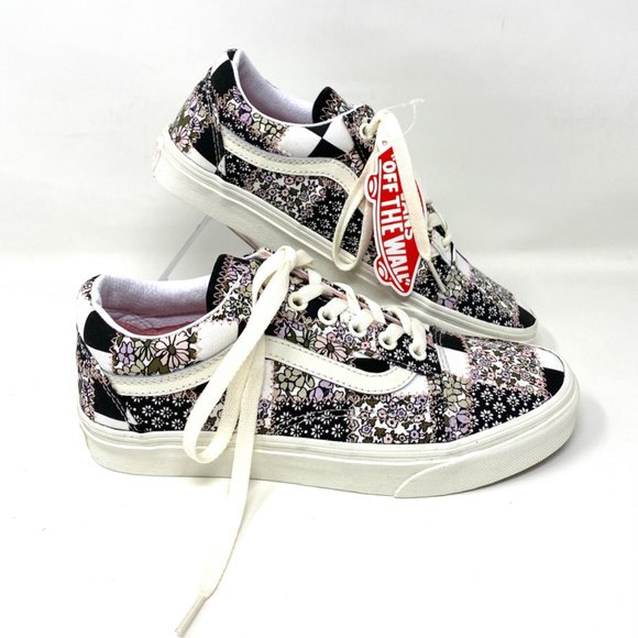 VANS Shoes OLD SKOOL Men's Casual Patchwork Floral Low Top Sneakers VN0A38G19FY - Picture 5 of 10
